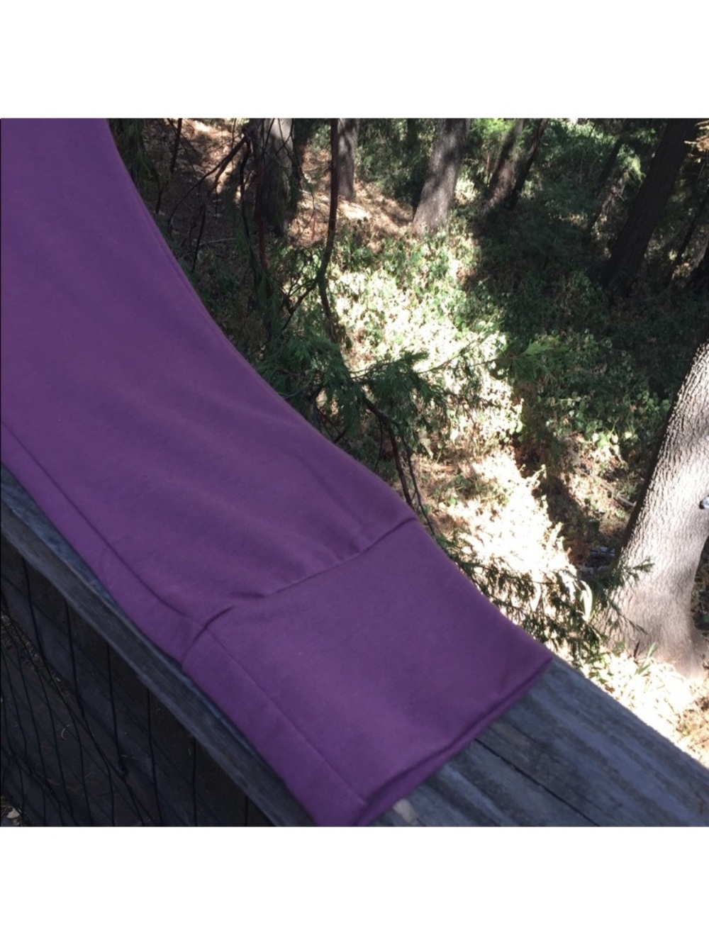 Active USA Purple Lace-Up Waist Track Joggers - Picture 6 of 8